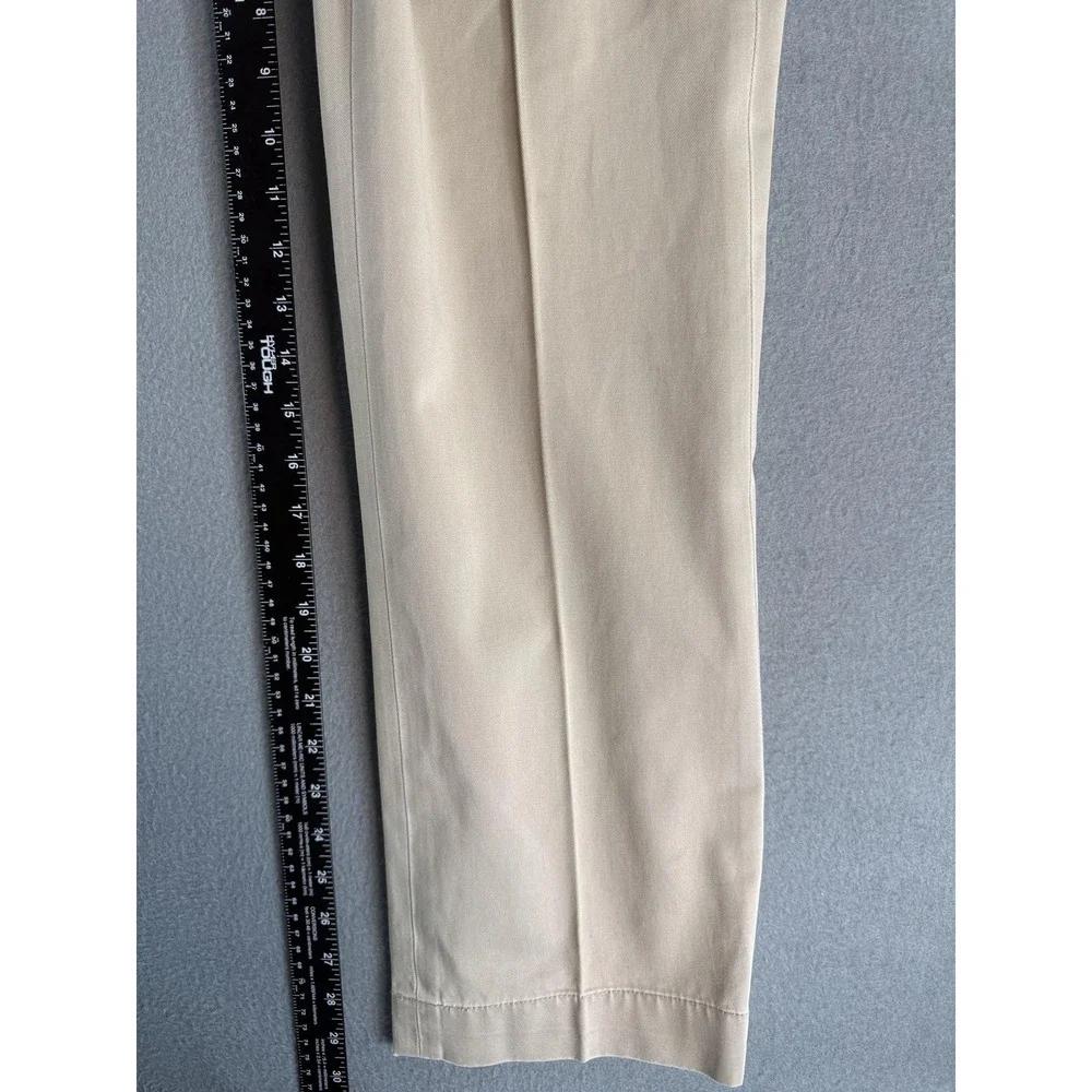 VTG Polo Ralph Lauren Pants Mens 35x32 Beige Classic Fit Chino Straight Casual